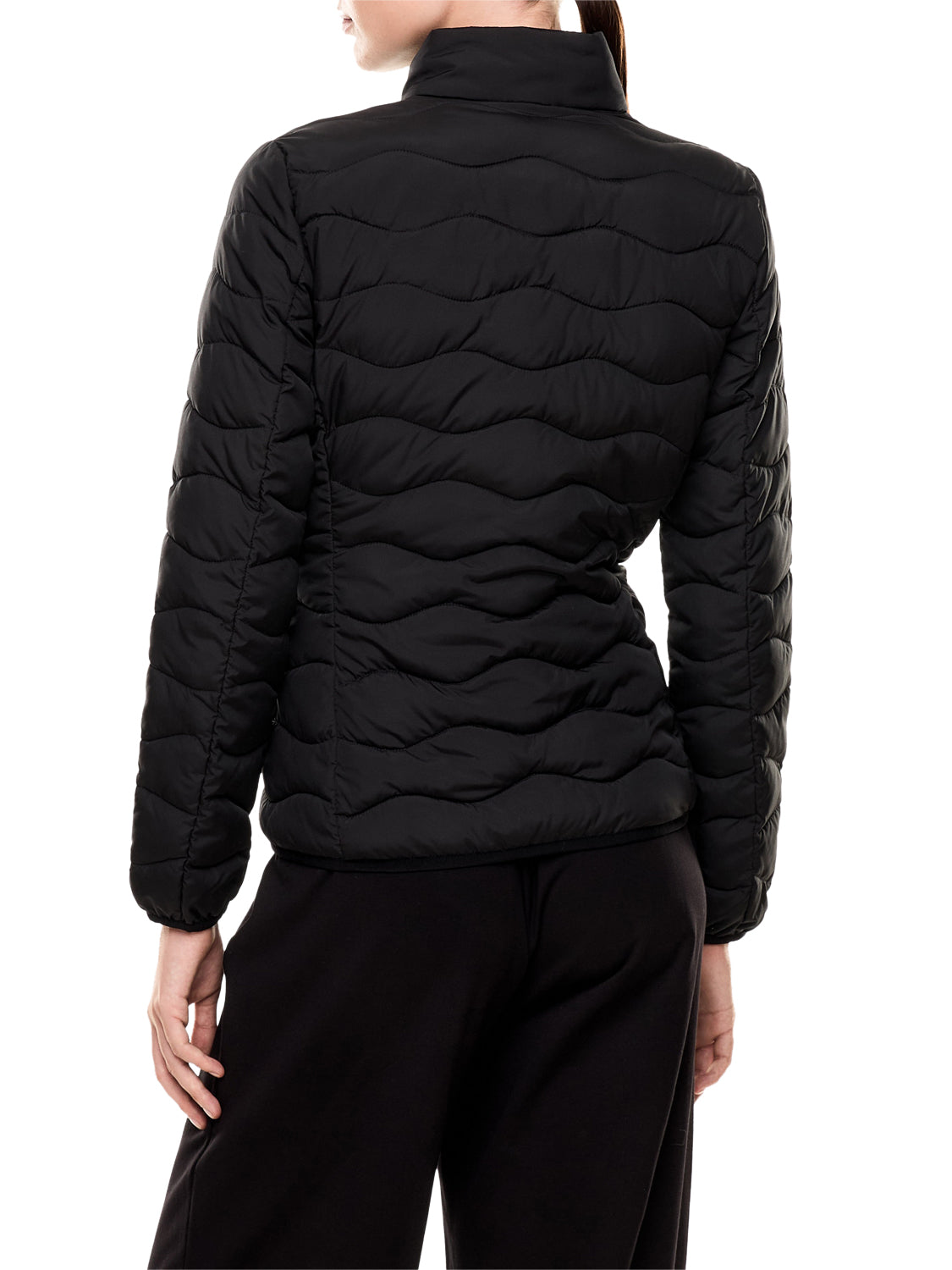 EA7 Giacca In Nylon Imbottita Core Lady Con Collo Montante EA7 - Nero BLACK