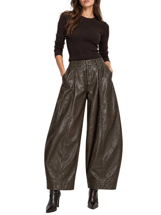 ELEH Pantalone Barrel Eleh - Fango Fango