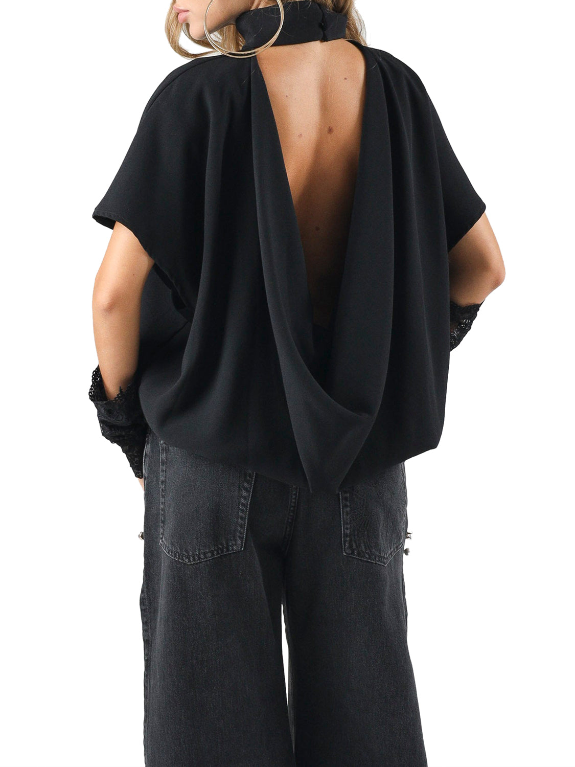 ELEH Eleh Blusa Tinta Unita Nero Nero