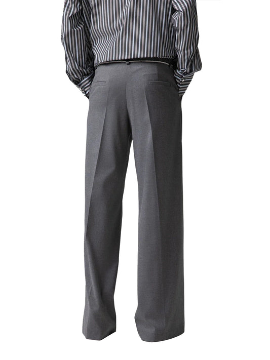 GAELLE PARIS Pantalone Loose Con Pinces Gaelle Paris - Grigio Grigio