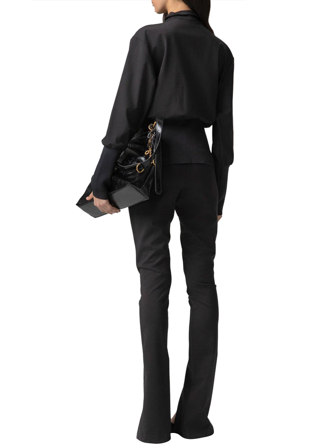 GAELLE PARIS Giacca Con Zip Effetto Bustier In Maglia Milanese Gaelle - Nero Nero