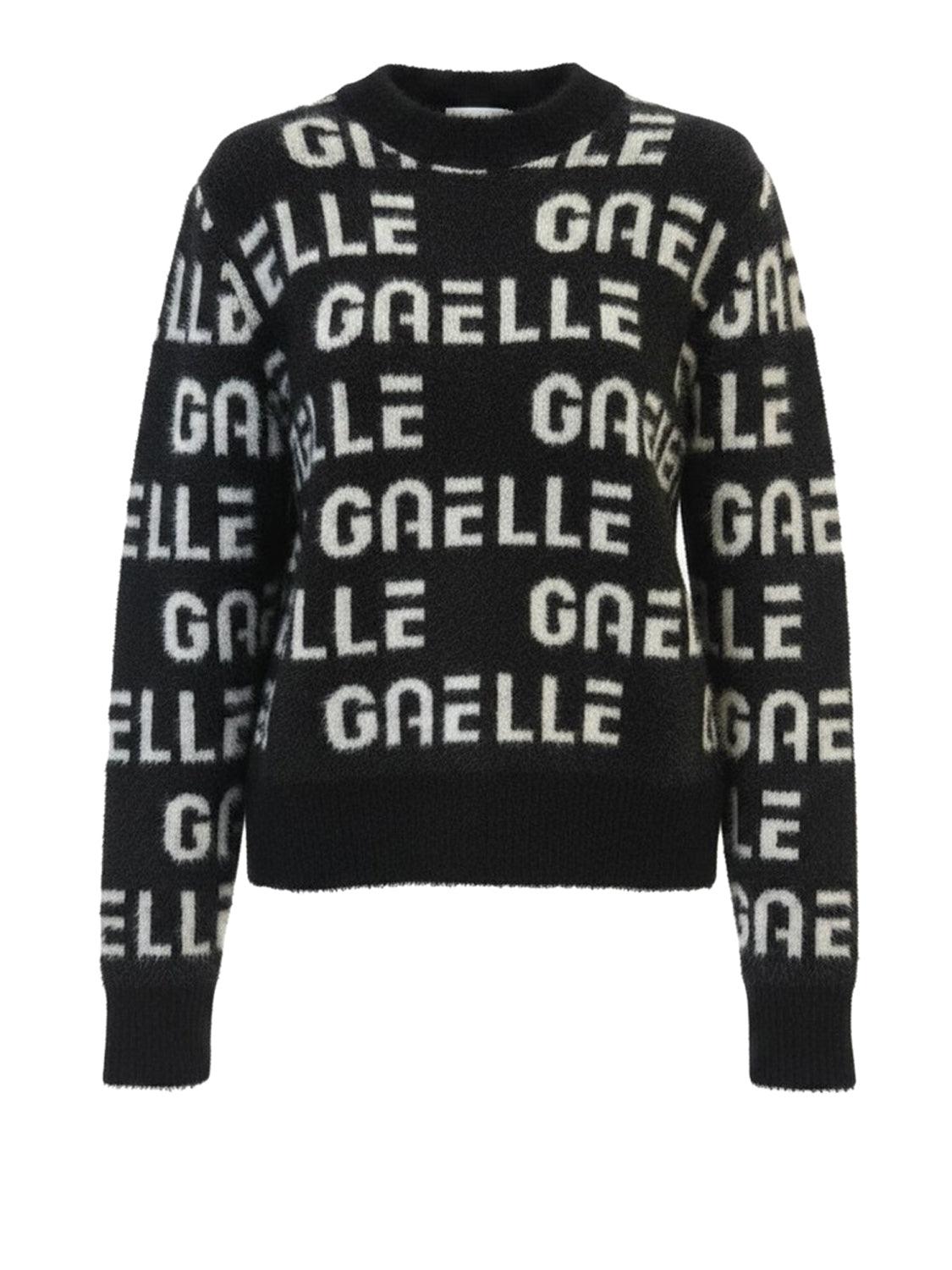 GAELLE PARIS Pullover Paricollo Con Personalizzazione Jacquard Gaelle - Nero Nero