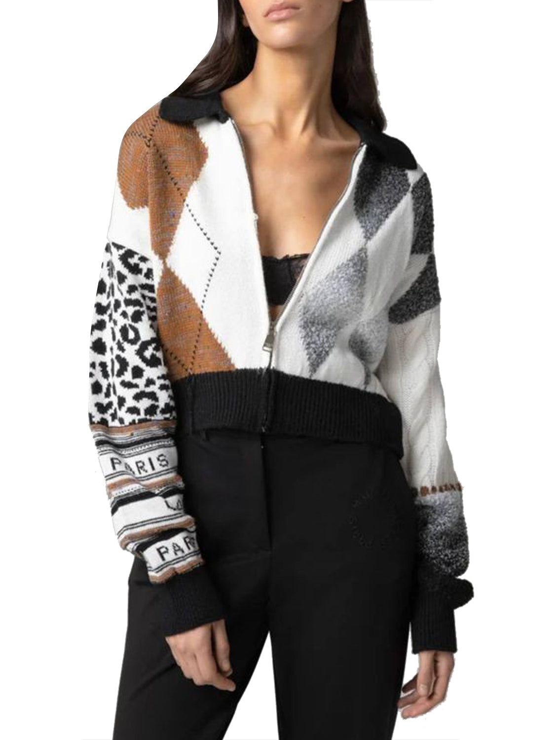 GAELLE PARIS Pullover Full Zip Manica Lunga Gaelle - Multi MULTI