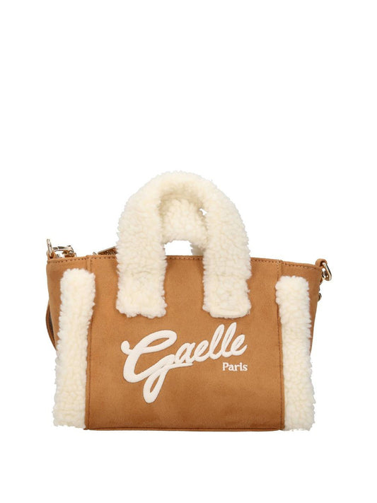 Gaelle Paris Borsa A Mano GAACW03291 Logo Frontale Sabbia Sabbia