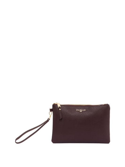 Gaelle Paris Pochette Regular Essential Saffiano - Testa Di Moro Testa di moro