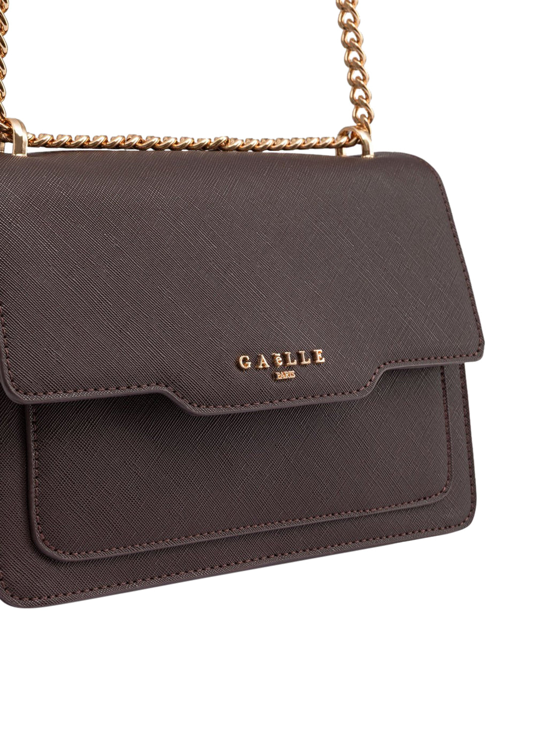 Gaelle Paris Gaelle Paris Borsa A Tracolla Saffiano Marrone Marrone