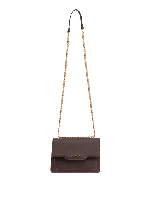 Gaelle Paris Gaelle Paris Borsa A Tracolla Saffiano Marrone Marrone