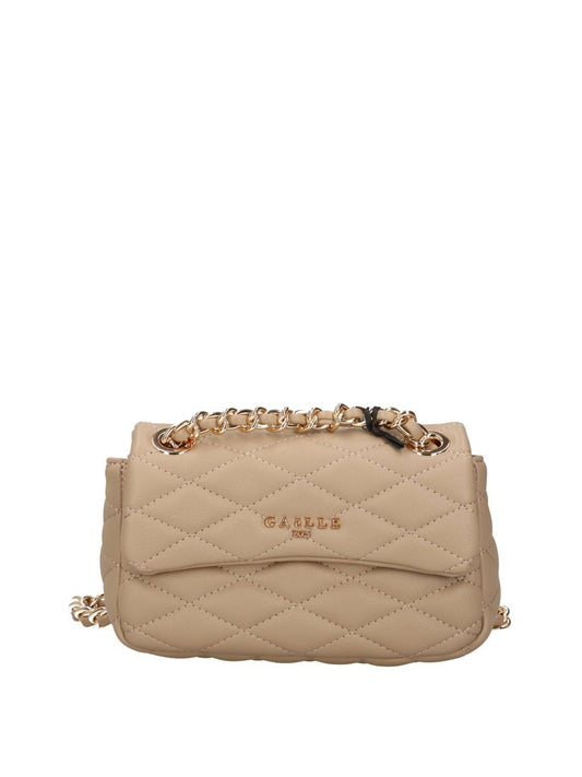 Gaelle Paris Borsa A Tracolla Gaelle Paris Logo Frontale Sabbia Sabbia