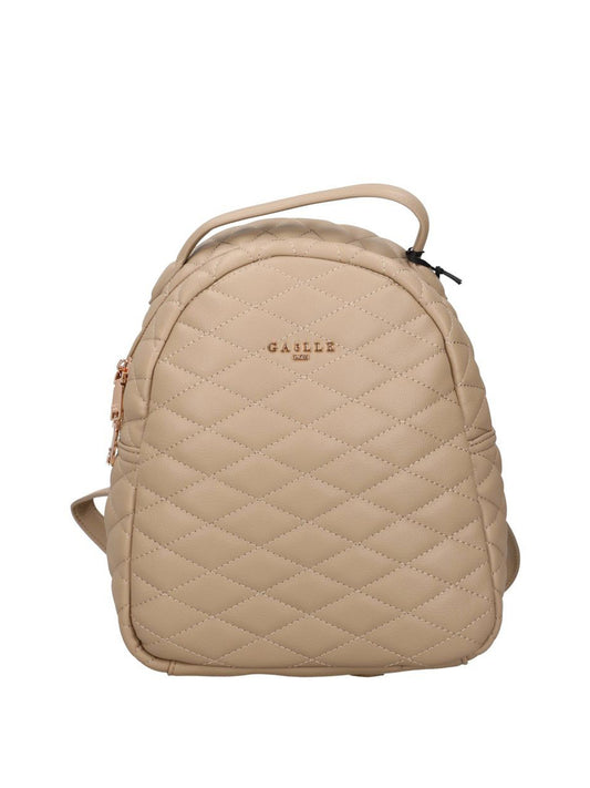 Gaelle Paris Zaino Logo Frontale Gaelle Paris Sabbia Sabbia