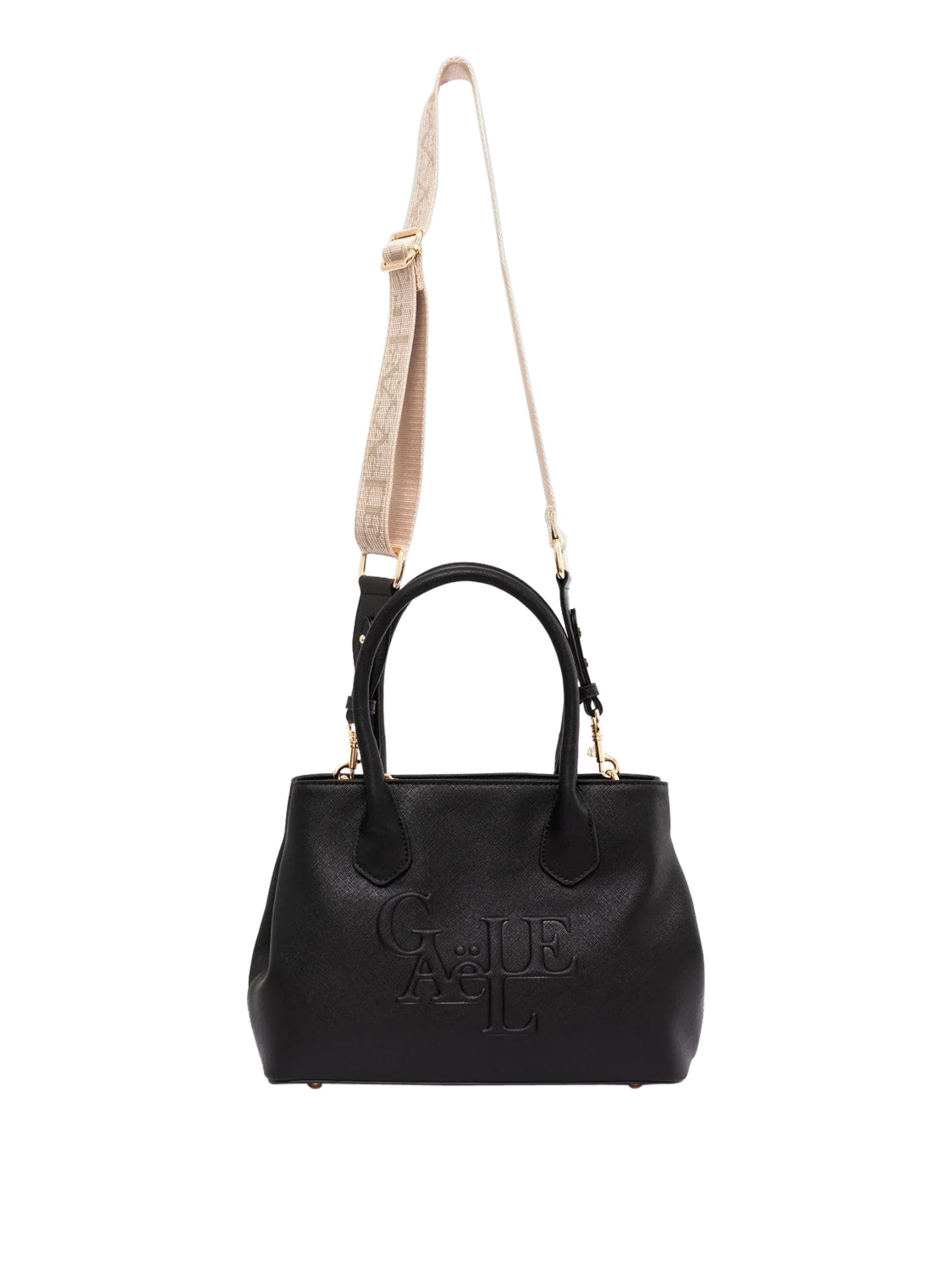 Gaelle Paris Borsa A Mano Gaelle Paris Logo Frontale Nero Nero