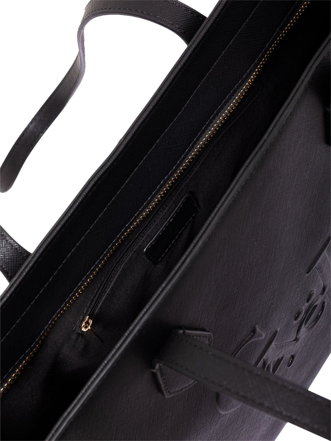 Gaelle Paris Gaelle Paris Maxi Shopper Maxi Logo Saffiano Nero Nero