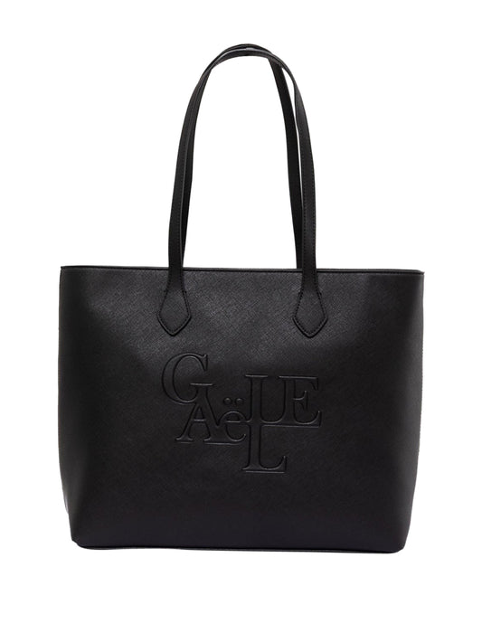 Gaelle Paris Gaelle Paris Maxi Shopper Maxi Logo Saffiano Nero Nero