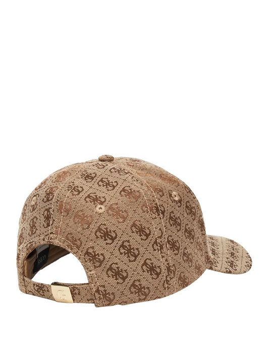 GUESS 1 USCITA Cappello Guess Katya 4G logo - Beige Latte Logo