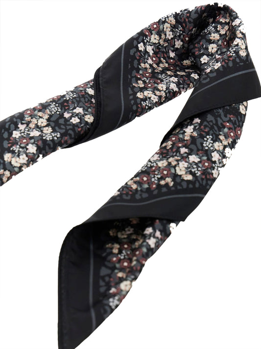 GUESS 1 USCITA Guess Foulard Printed Square 53X53 NEro BLACK