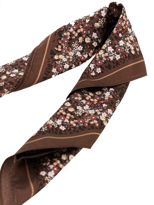 GUESS 1 USCITA Guess Foulard Printed Square 53X53 Marrone BROWN