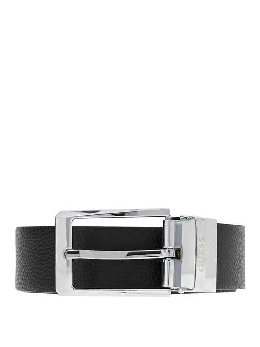 GUESS 1 USCITA Guess Cintura In Vera Pelle - Nero BLACK