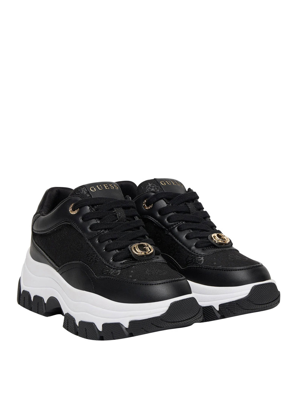 GUESS 1 USCITA Guess Sneakers Runner Berrett 4G Logo Peony - Black BLACK