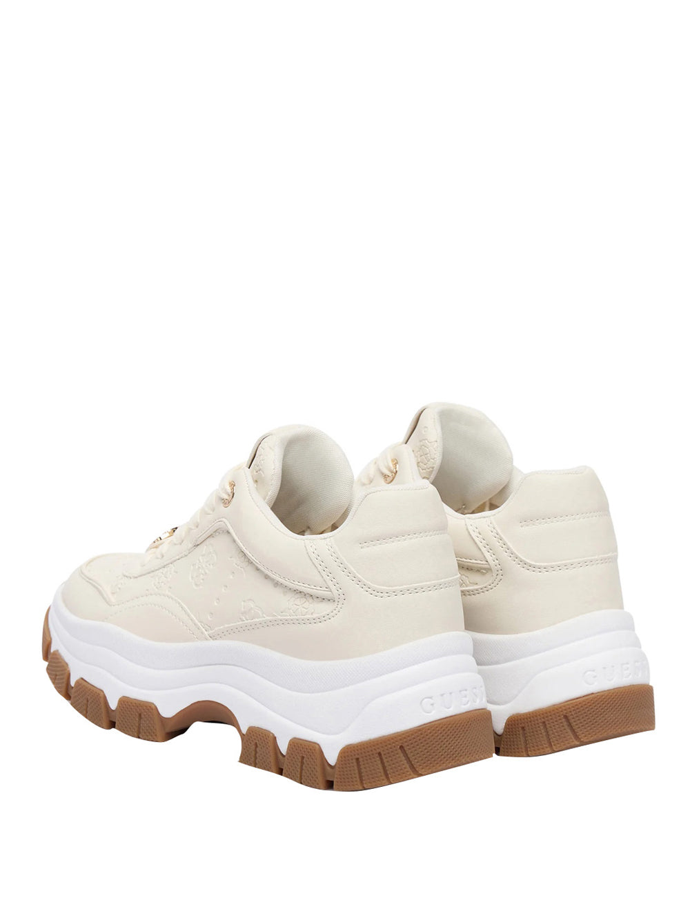 GUESS 1 USCITA Guess Sneakers Runner Berrett 4G Logo Peony - Cream CREAM