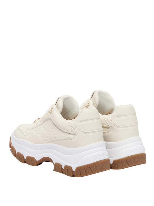 GUESS 1 USCITA Guess Sneakers Runner Berrett 4G Logo Peony - Cream CREAM