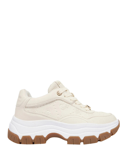 GUESS 1 USCITA Guess Sneakers Runner Berrett 4G Logo Peony - Cream CREAM