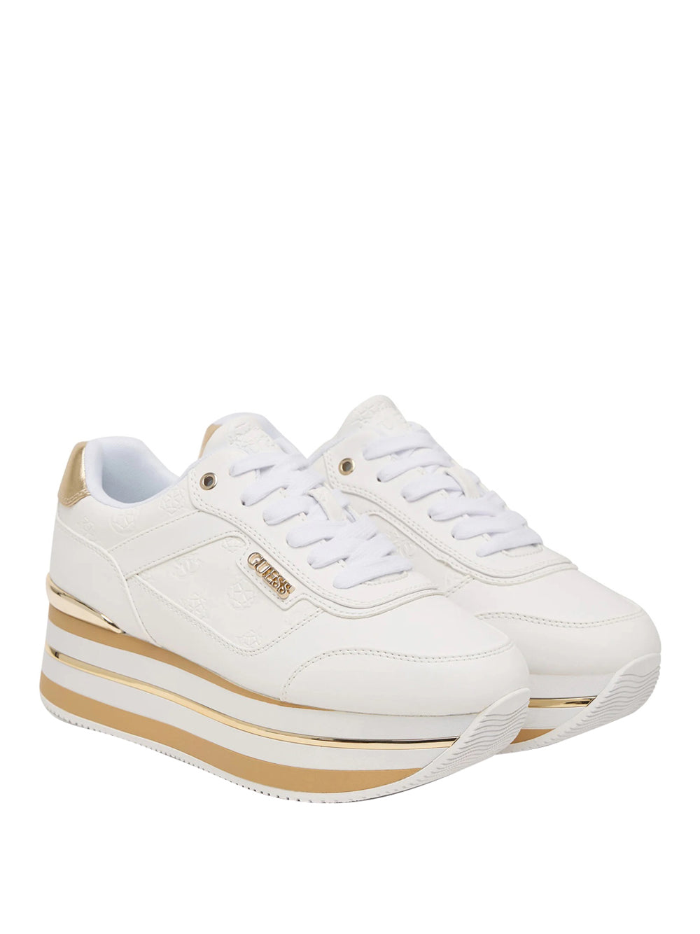 GUESS 1 USCITA Guess Sneakers Hansin4 - White Platino White Platino