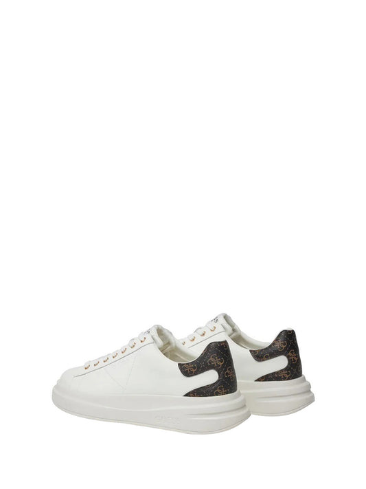 GUESS 1 USCITA Guess Elba Sneakers Uomo White Brown Ocra - Bianco White Brown Ocra