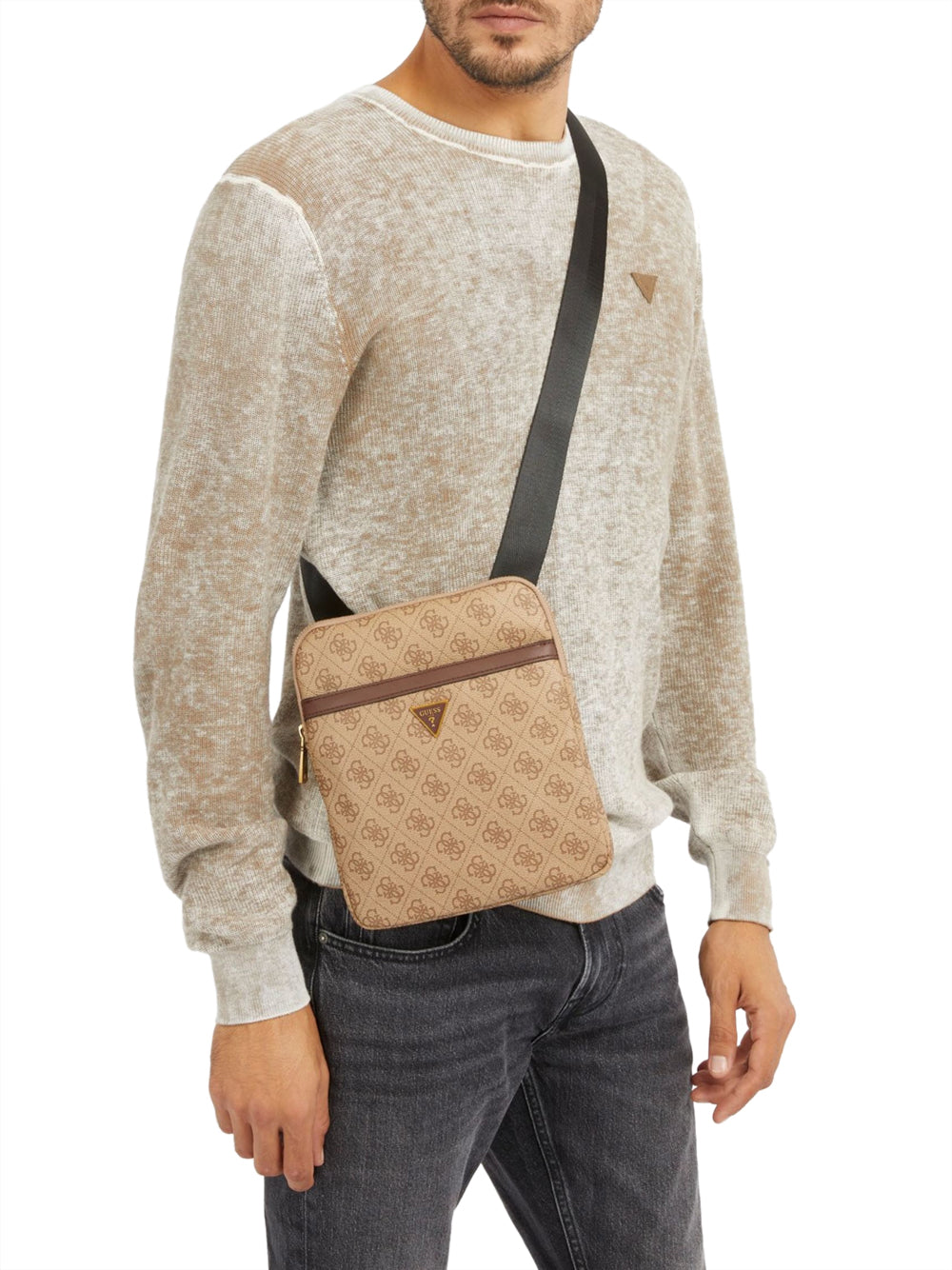 GUESS 1 USCITA Guess Borsa A Tracolla Milano Smart Beige Beige/Brown