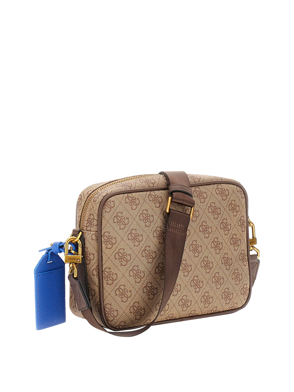 GUESS 1 USCITA Guess Borsa A Tracolla Mini Milano 4G Logo - Beige Beige/Brown
