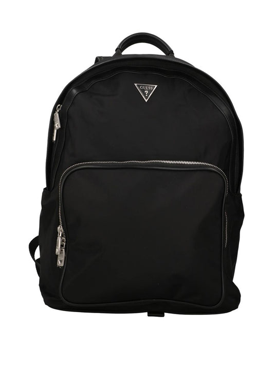 GUESS 1 USCITA Guess Zaino Logo Frontale - Nero BLACK