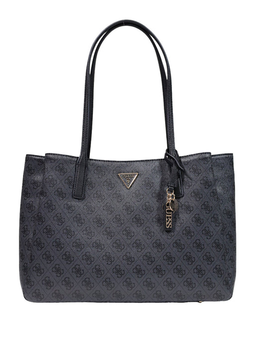 GUESS 1 USCITA Guess Borsa A Mano Noelle Li Tech Tote - Coal Coal Logo