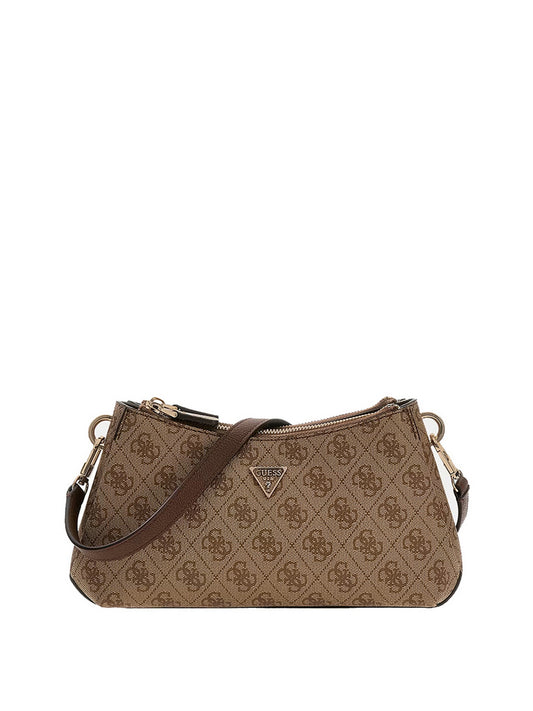GUESS 1 USCITA Mini Tracolla Guess Noelle 4G Logo - Marrone Latte Logo/Brown