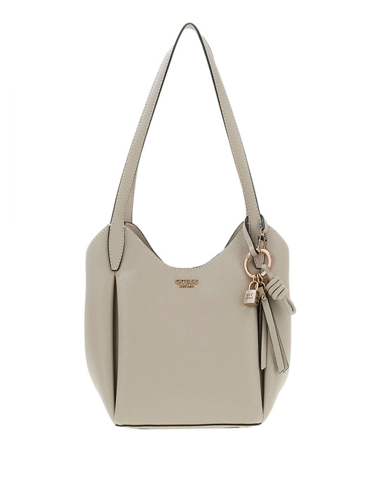GUESS 1 USCITA Guess Borsa A Mano A Secchiello Melody - Taupe Light Taupe