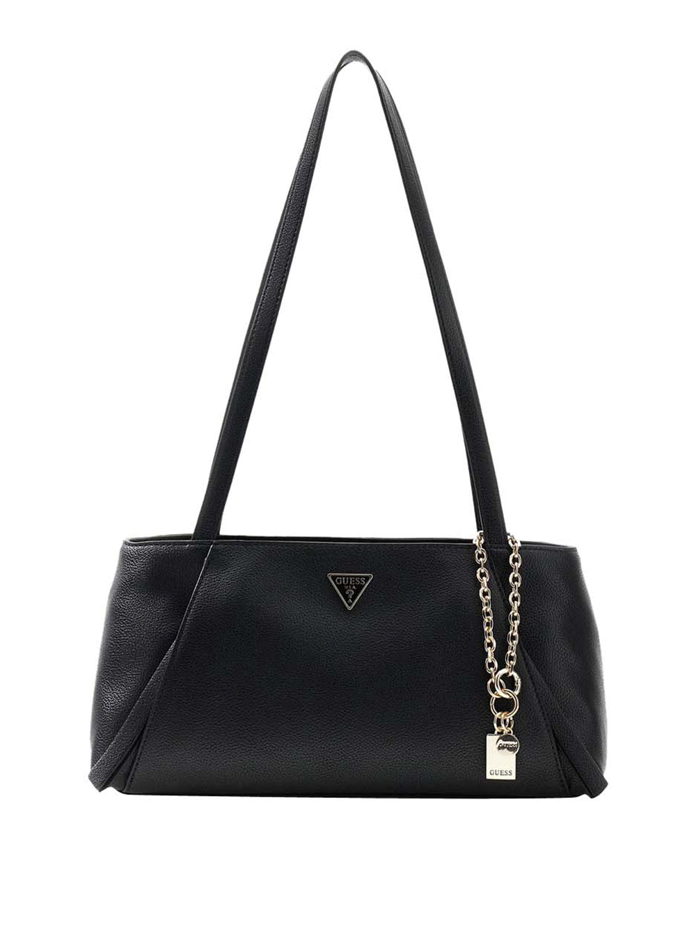 GUESS 1 USCITA Guess Borsa A Spalla Devon Satchel - Nero BLACK