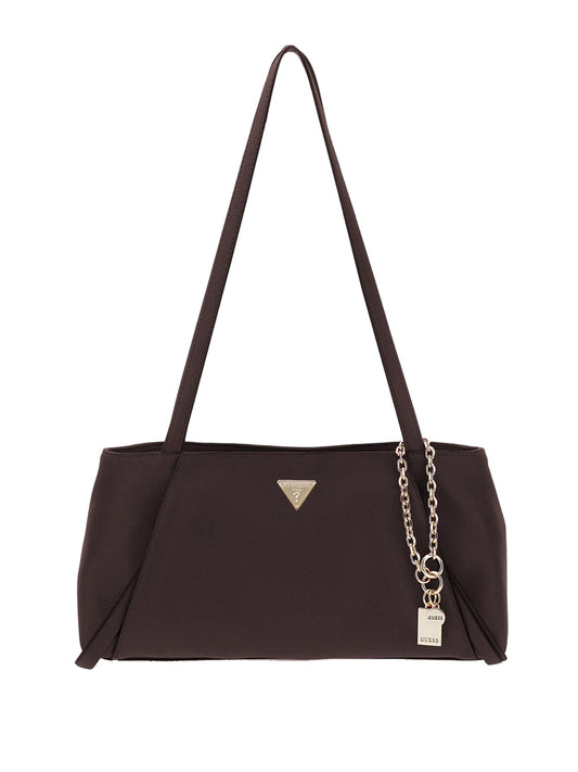 GUESS 1 USCITA Guess Borsa A Spalla Devon Satchel - Brown BROWN