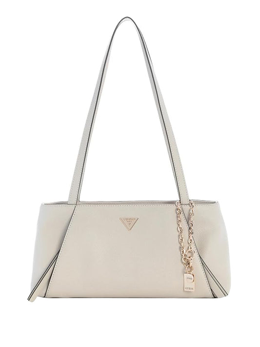 GUESS 1 USCITA Guess Borsa A Spalla Devon Satchel - Light Taupe Light Taupe