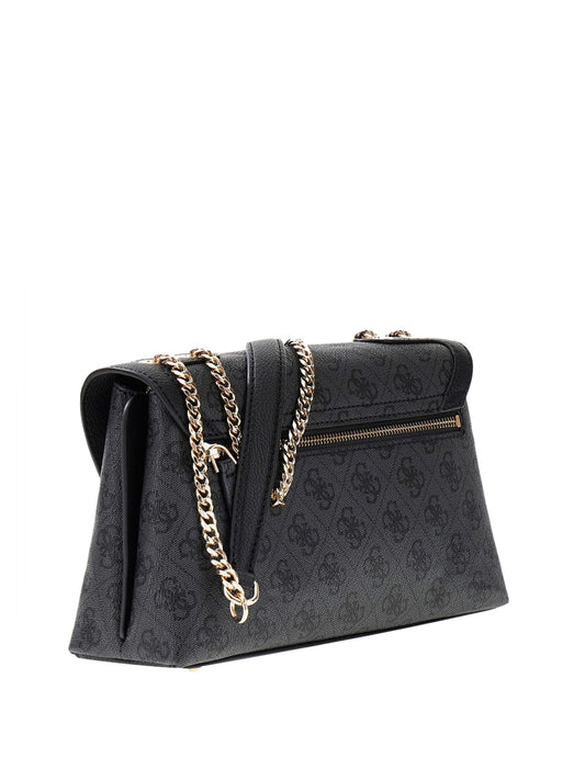 GUESS 1 USCITA Guess Borsa A Tracolla Lindsey Convertible - Coal Coal Logo