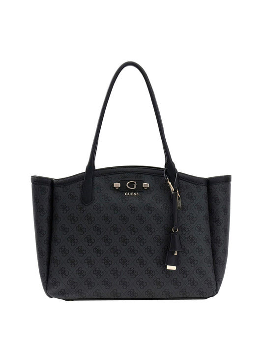 GUESS 1 USCITA Borsa A Mano Lindsey Tote - Coal Coal Logo