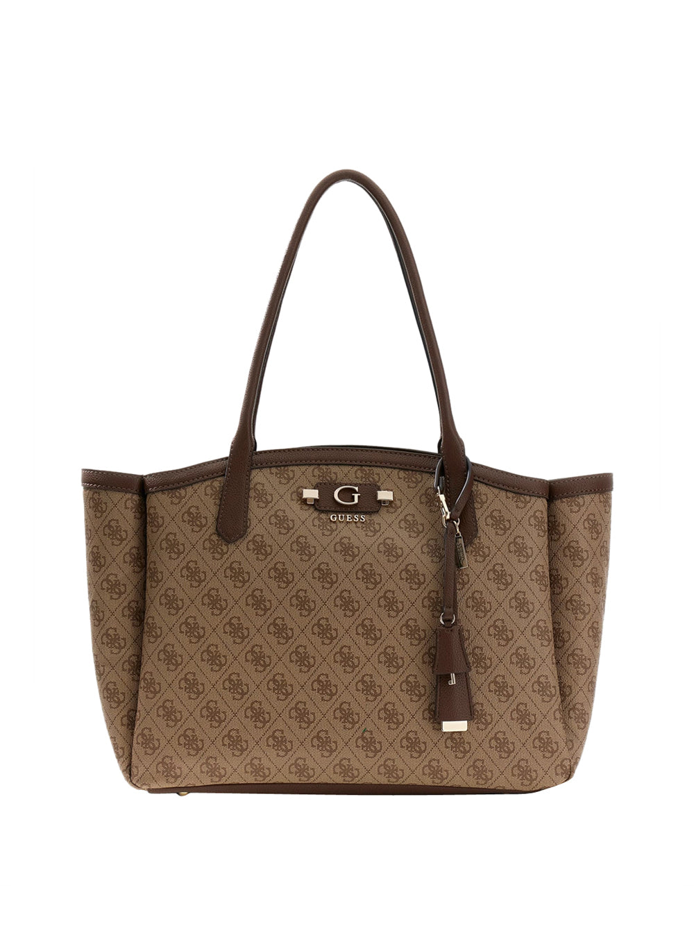 GUESS 1 USCITA Guess Borsa A Mano Lindsey Beige Latte Logo