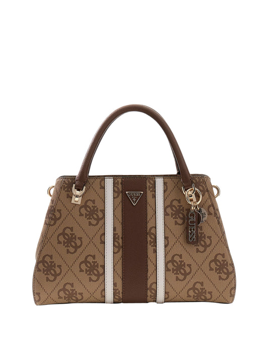 GUESS 1 USCITA Guess Borsa A Mano Noelle Con Logo Brown Latte Logo/Brown
