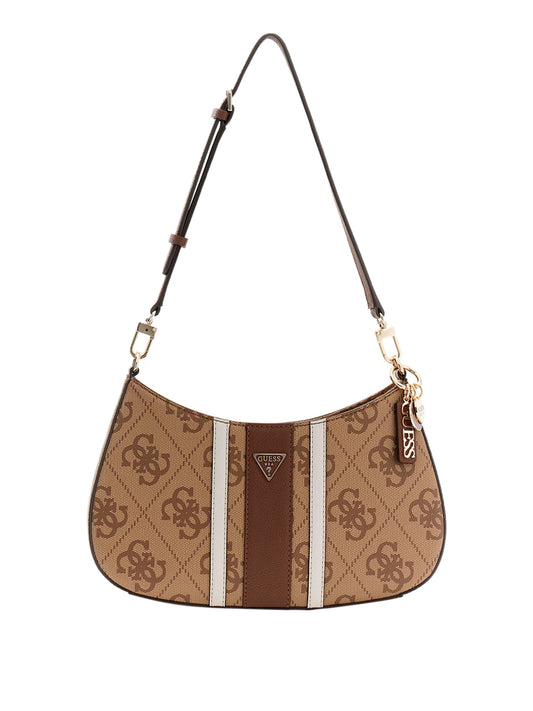 GUESS 1 USCITA Guess Borsa A Tracolla Noelle - Marrone Latte Logo/Brown