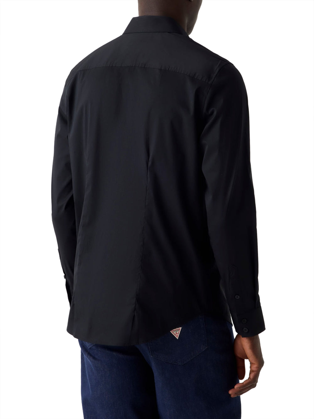 GUESS 1 USCITA Guess Camicia In Tinta Unita Slim Fit - Black Jet Black A996