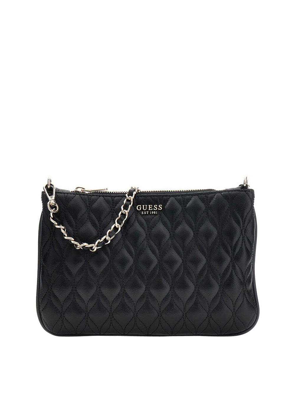 GUESS 1 USCITA Guess Pochette Flat Maxine Quilted - Nero BLACK