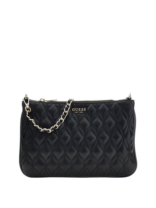 GUESS 1 USCITA Guess Pochette Flat Maxine Quilted - Nero BLACK