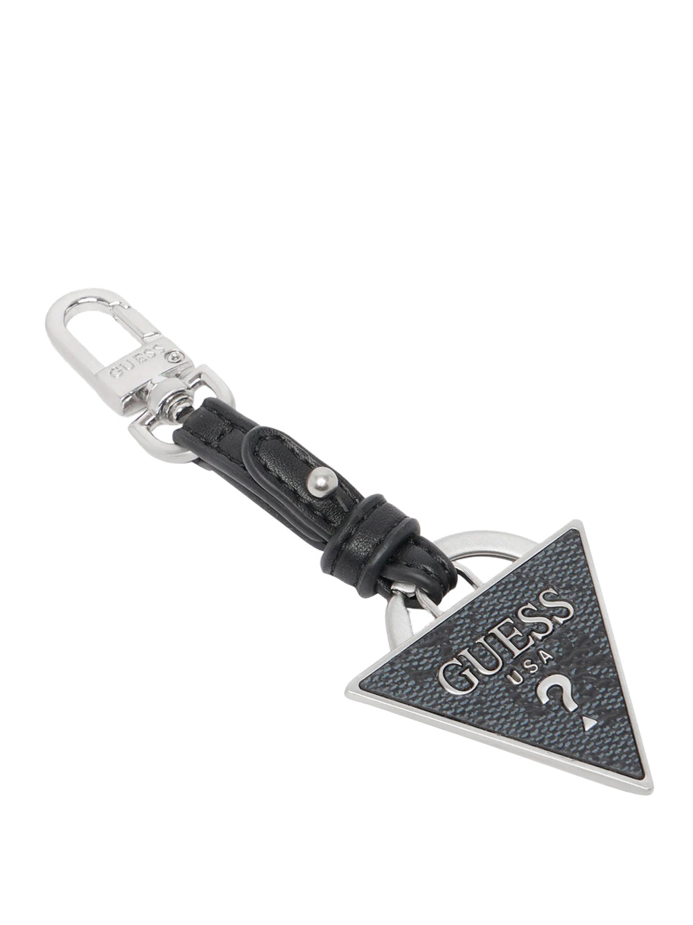 GUESS 1 USCITA Guess Portachiavi Metal Triangle Keyring - Dark Black Dark black
