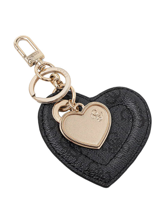 GUESS 1 USCITA Guess Portachiavi Lindsey - Coal Coal Logo