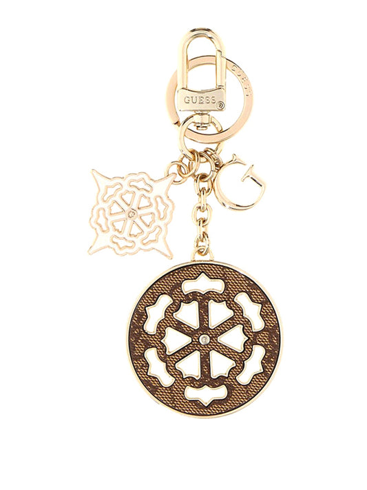 GUESS 1 USCITA Guess Portachiavi Ella Logo - Beige Beige