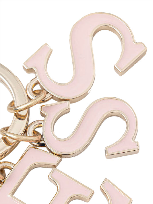 GUESS 1 USCITA Guess Portachiavi Logo - Rosa ROSE