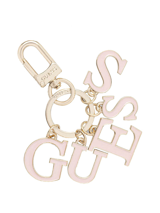 GUESS 1 USCITA Guess Portachiavi Logo - Rosa ROSE