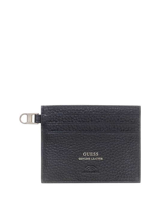 GUESS 1 USCITA Porta Carte Guess In Pelle Monaco - Nero BLACK