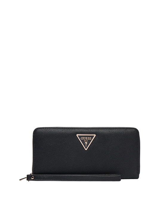 GUESS 1 USCITA Guess Maxi Portafoglio Laurel Triangolo Logo - Nero BLACK